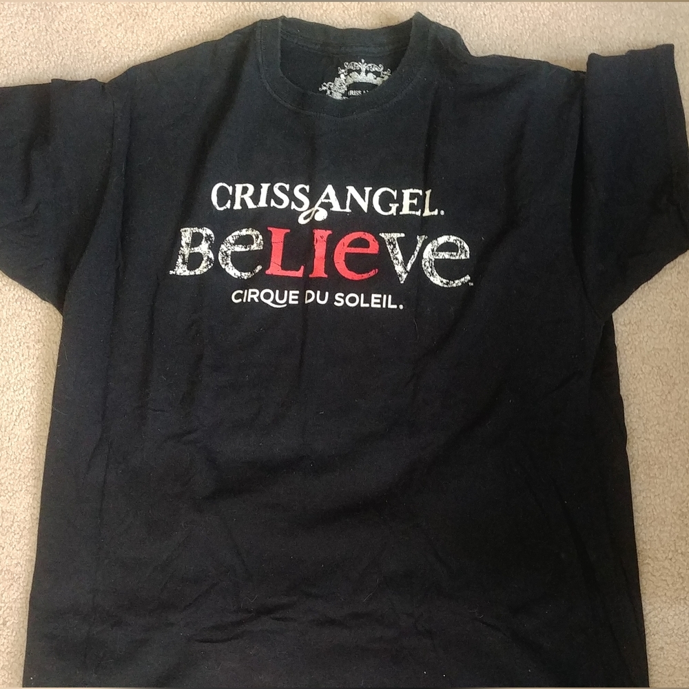 Criss Angel Believe Cirque du Soleil Black T-Shirt